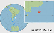 Savanna Style Location Map of the area around 40° 59' 12" S, 58° 34' 30" W