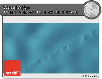 Satellite 3D Map of the Area around 40° 59' 12" S, 5° 10' 30" E