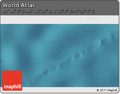 Satellite 3D Map of the Area around 40° 59' 12" S, 5° 10' 30" E