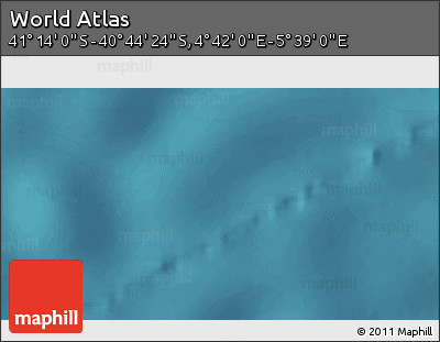 Satellite 3D Map of the Area around 40° 59' 12" S, 5° 10' 30" E