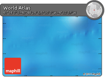 Physical Map of the Area around 40° 59' 12" S, 5° 1' 30" W