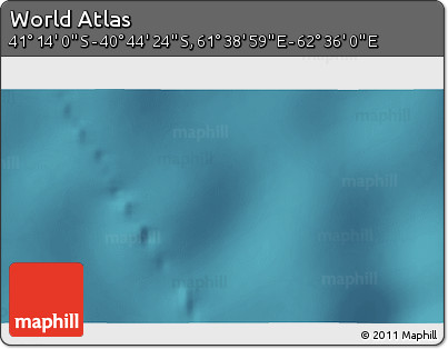 Satellite 3D Map of the Area around 40° 59' 12" S, 62° 7' 30" E