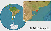 Satellite Location Map of Balneario Massini