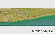 Satellite Panoramic Map of the area around 40° 59' 12" S, 62° 49' 30" W