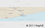 Shaded Relief Panoramic Map of the area around 40° 59' 12" S, 62° 49' 30" W