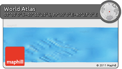 Physical Panoramic Map of the Area around 40° 59' 12" S, 79° 58' 29" E