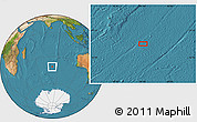 Satellite Location Map of the area around 40° 59' 12" S, 81° 40' 30" E