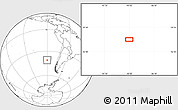 Blank Location Map of the area around 40° 59' 12" S, 90° 1' 30" W