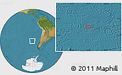 Satellite Location Map of the area around 40° 59' 12" S, 90° 1' 30" W