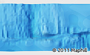 Political 3D Map of the area around 40° 59' 12" S, 91° 43' 29" W