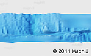 Shaded Relief Panoramic Map of the area around 40° 59' 12" S, 91° 43' 29" W
