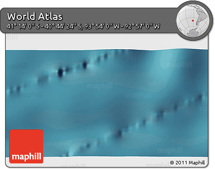 Satellite 3D Map of the Area around 40° 59' 12" S, 93° 25' 30" W