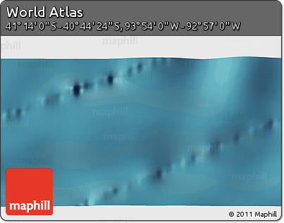 Satellite 3D Map of the Area around 40° 59' 12" S, 93° 25' 30" W