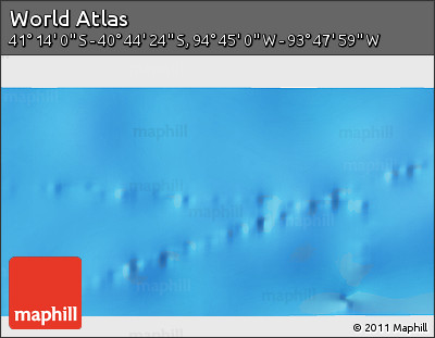 Physical 3D Map of the Area around 40° 59' 12" S, 94° 16' 30" W