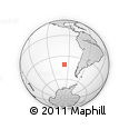 Outline Map of the Area around 40° 59' 12" S, 96° 49' 29" W, rectangular outline