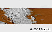 Physical Panoramic Map of the area around 41° 16' 52" N, 106° 10' 30" W