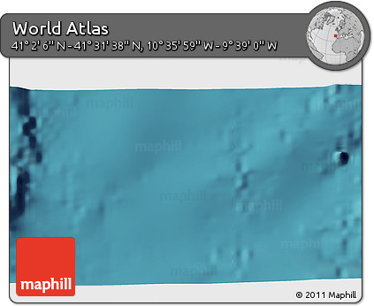 Satellite 3D Map of the Area around 41° 16' 52" N, 10° 7' 30" W