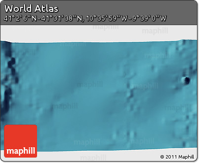Satellite 3D Map of the Area around 41° 16' 52" N, 10° 7' 30" W