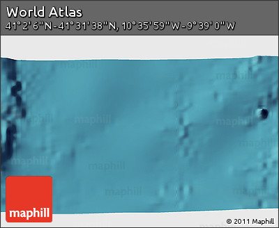 Satellite 3D Map of the Area around 41° 16' 52" N, 10° 7' 30" W