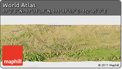 Satellite Panoramic Map of the Area around 41° 16' 52" N, 112° 16' 30" E