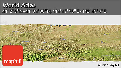 Satellite Panoramic Map of the Area around 41° 16' 52" N, 112° 16' 30" E