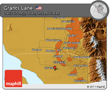 Physical 3D Map of Grants Lane