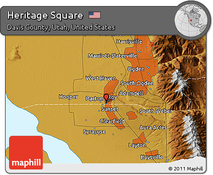 Physical 3D Map of Heritage Square