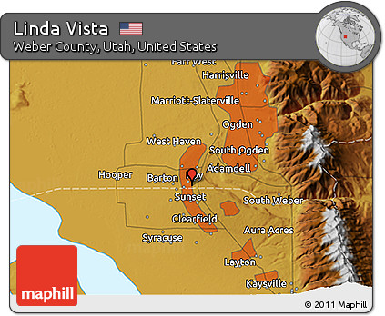 Physical 3D Map of Linda Vista