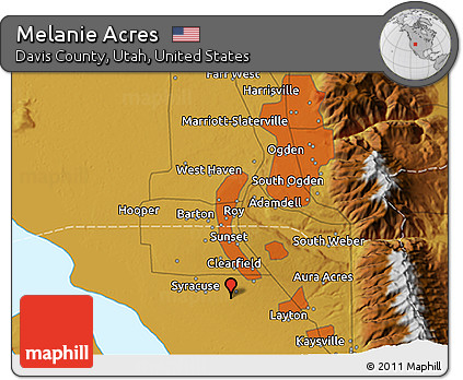 Physical 3D Map of Melanie Acres