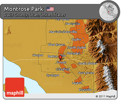 Physical 3D Map of Montrose Park