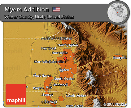 Physical 3D Map of Myers Addition