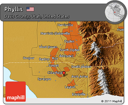 Physical 3D Map of Phyllis