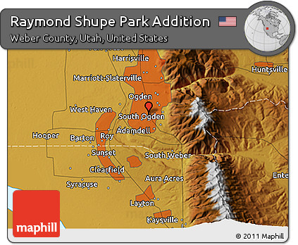 Physical 3D Map of Raymond Shupe Park Addition