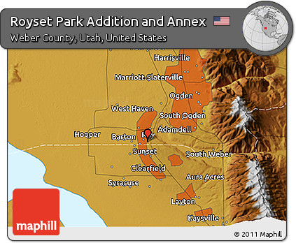 Physical 3D Map of Royset Park Addition and Annex