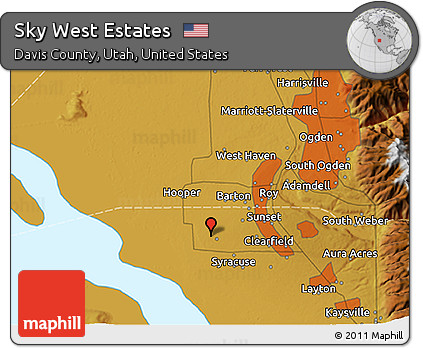 Physical 3D Map of Sky West Estates