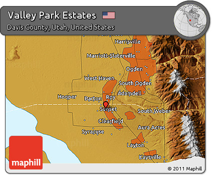 Physical 3D Map of Valley Park Estates