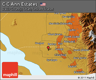 Physical 3D Map of C C Ann Estates