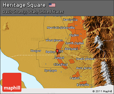 Physical 3D Map of Heritage Square