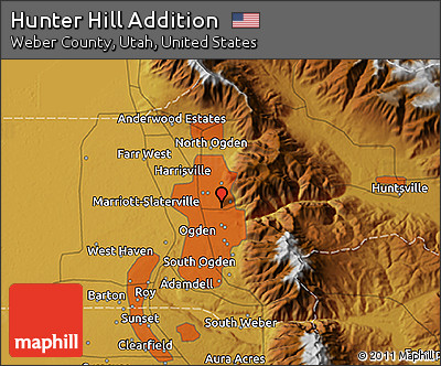 Physical 3D Map of Hunter Hill Addition