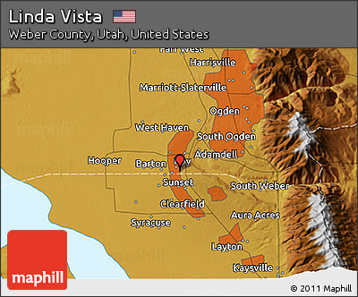 Physical 3D Map of Linda Vista