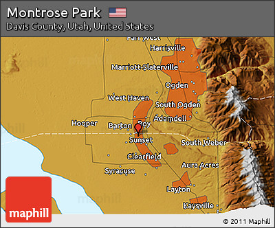 Physical 3D Map of Montrose Park
