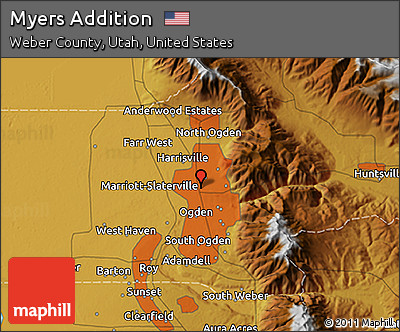 Physical 3D Map of Myers Addition