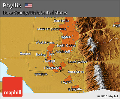 Physical 3D Map of Phyllis