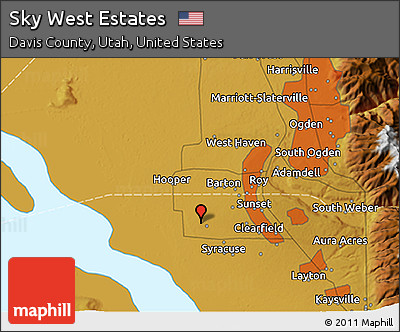 Physical 3D Map of Sky West Estates