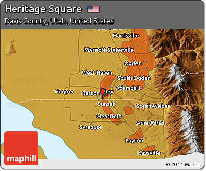 Physical 3D Map of Heritage Square