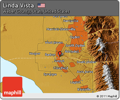 Physical 3D Map of Linda Vista