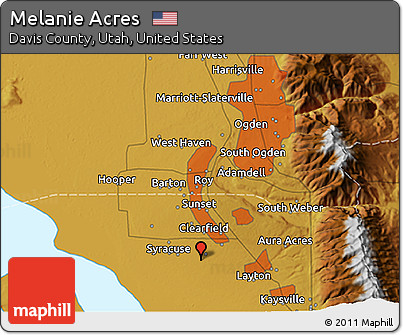Physical 3D Map of Melanie Acres