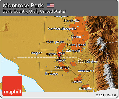 Physical 3D Map of Montrose Park