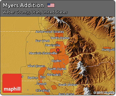 Physical 3D Map of Myers Addition