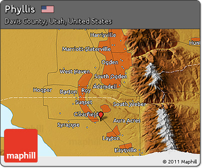 Physical 3D Map of Phyllis